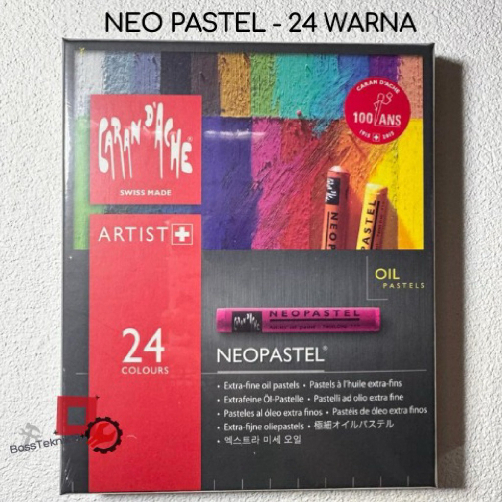 Crayon Carandache Neo Pastel 24 Colours | Carandache Neopastel 24 Warna