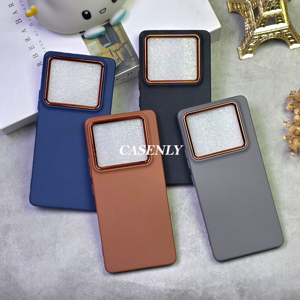 Premium Softcase Leather Pro Macaron List Chrome Case Infinix GT 10 Pro Infinix GT 20 Pro Infinix GT