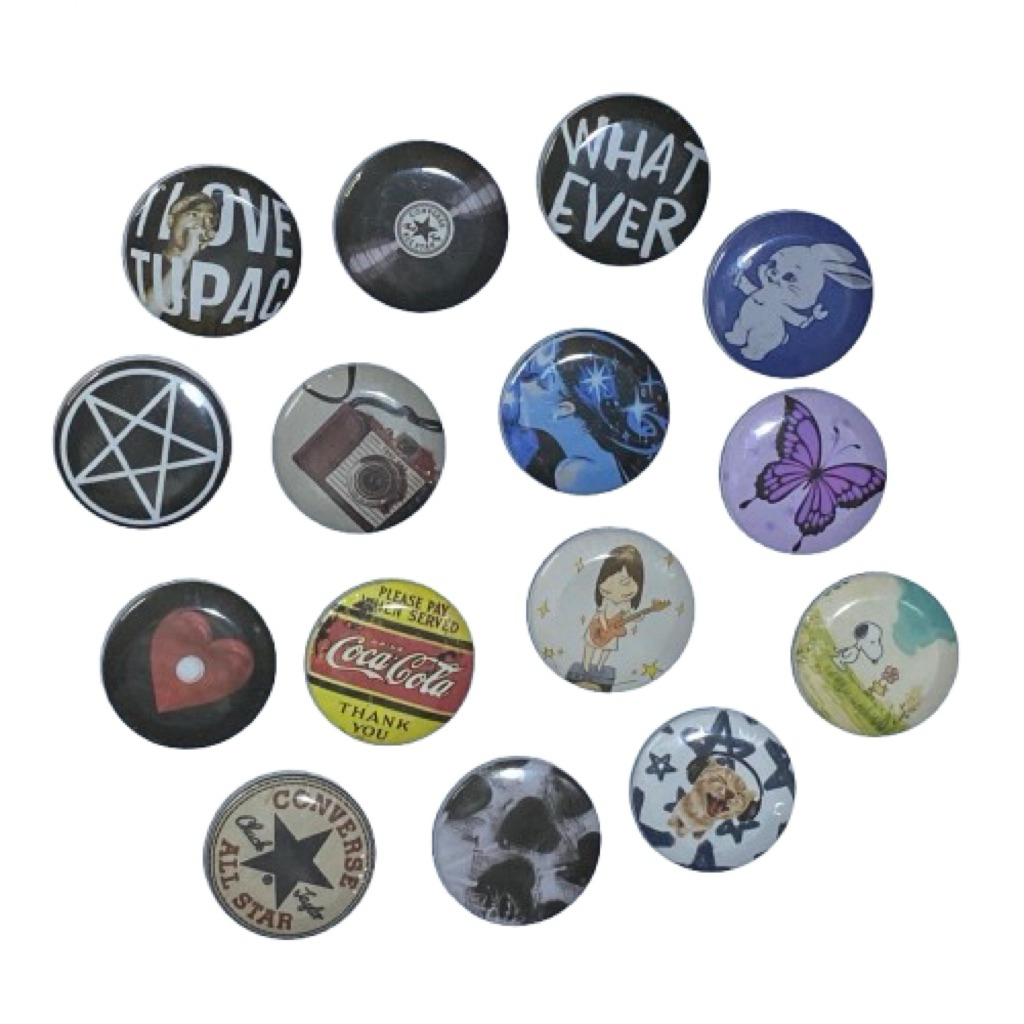 Pin Button Aesthetic/Pin Tas/Aksesoris fashion