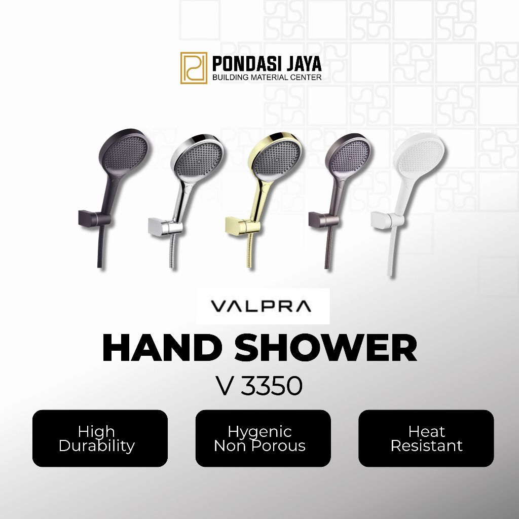 Valpra Hand Shower Kamar Mandi Set Kepala Shower Mandi V 3350