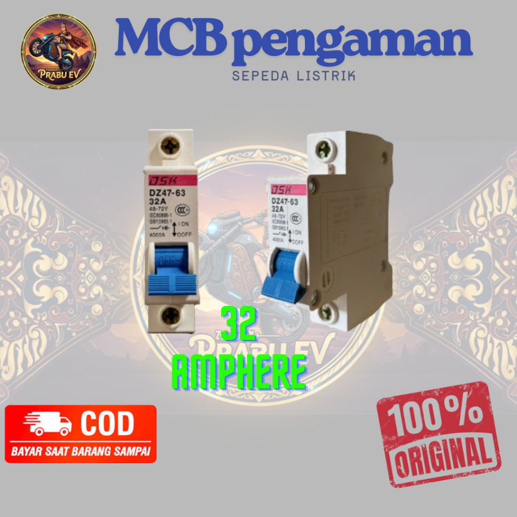 MCB DC UNTUK SEPEDA DAN MOTOR LISTRIK
