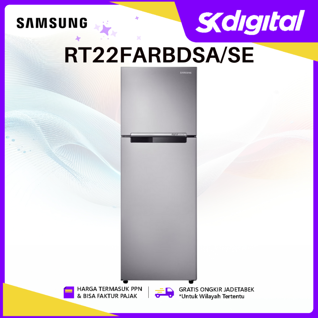 Kulkas Samsung RT22FARBDSA Kulkas Samsung 2 Pintu Digital Inverter 234 Liter