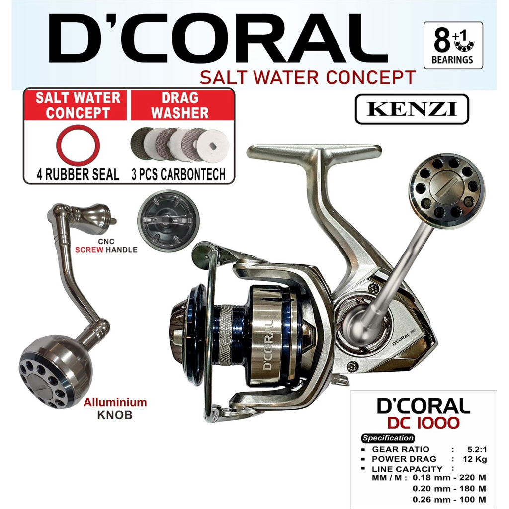 REEL KENZI D'CORAL 1000-6000 SW