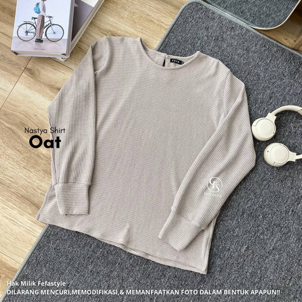 FEFA STYLE - NASTYA KNIT ATASAN SAJA - Atasan/blouse knit oblong