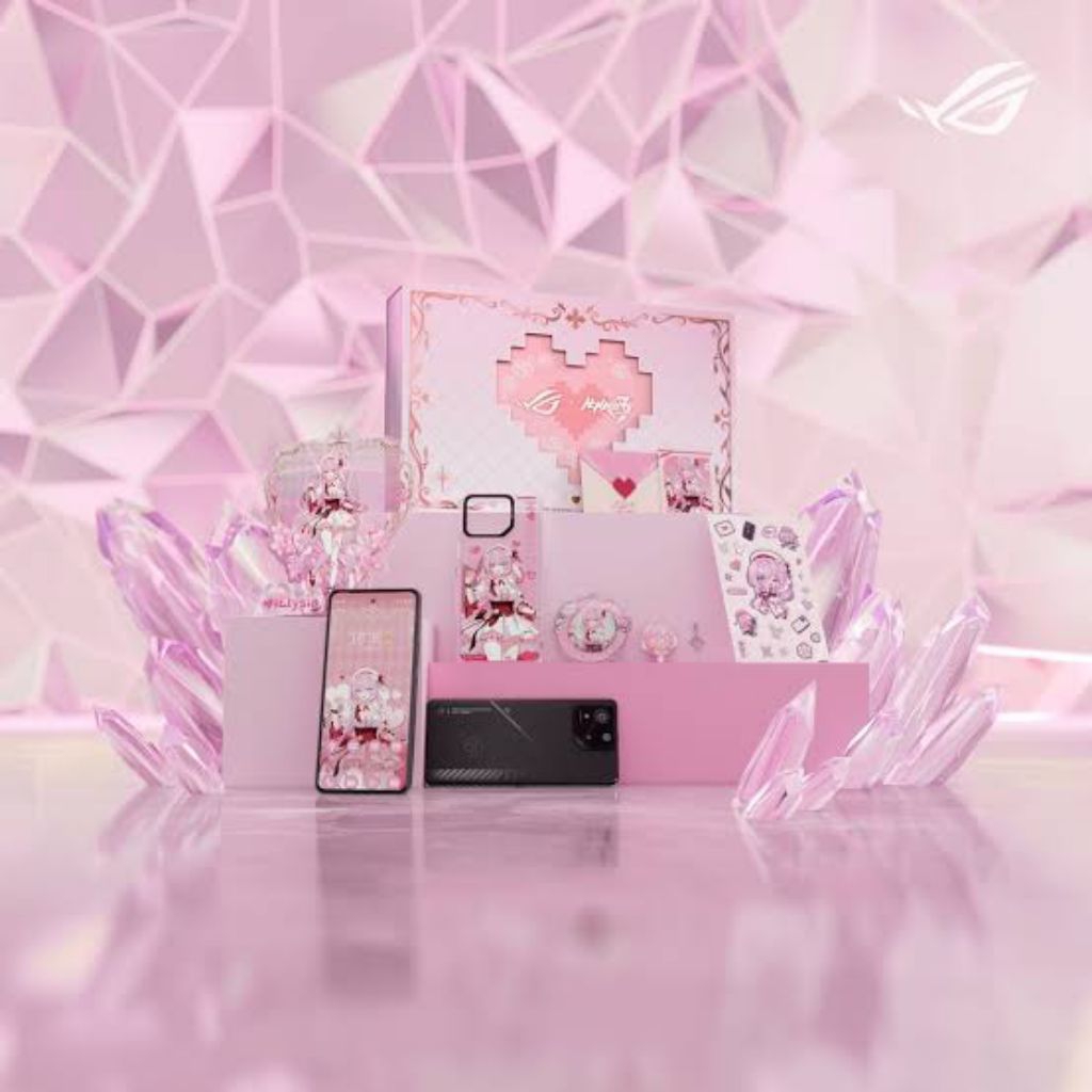 Gift Box Rog 9 Honkai Impact 3rd Elysia(TIDAK TERMASUK CASE)