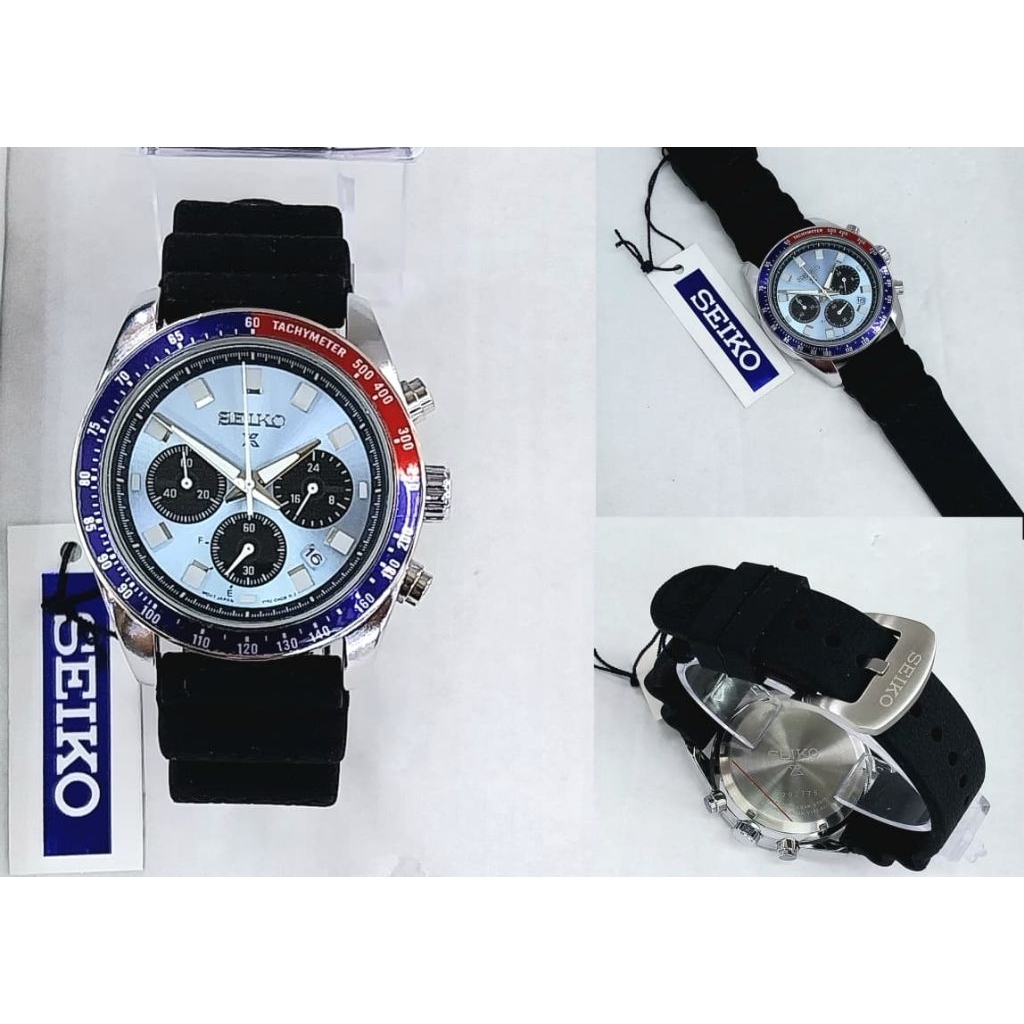 Jam Tangan SEIKO DIVERS Pria Original Crono Tanggal On Case Stainless Rubber Strap Elegan & Mewah