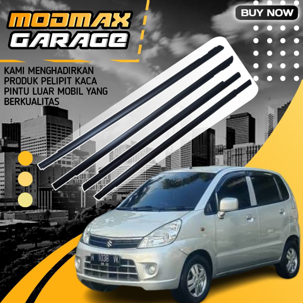 KARET PELIPIT KACA PINTU LUAR KARIMUN ESTILO HITAM