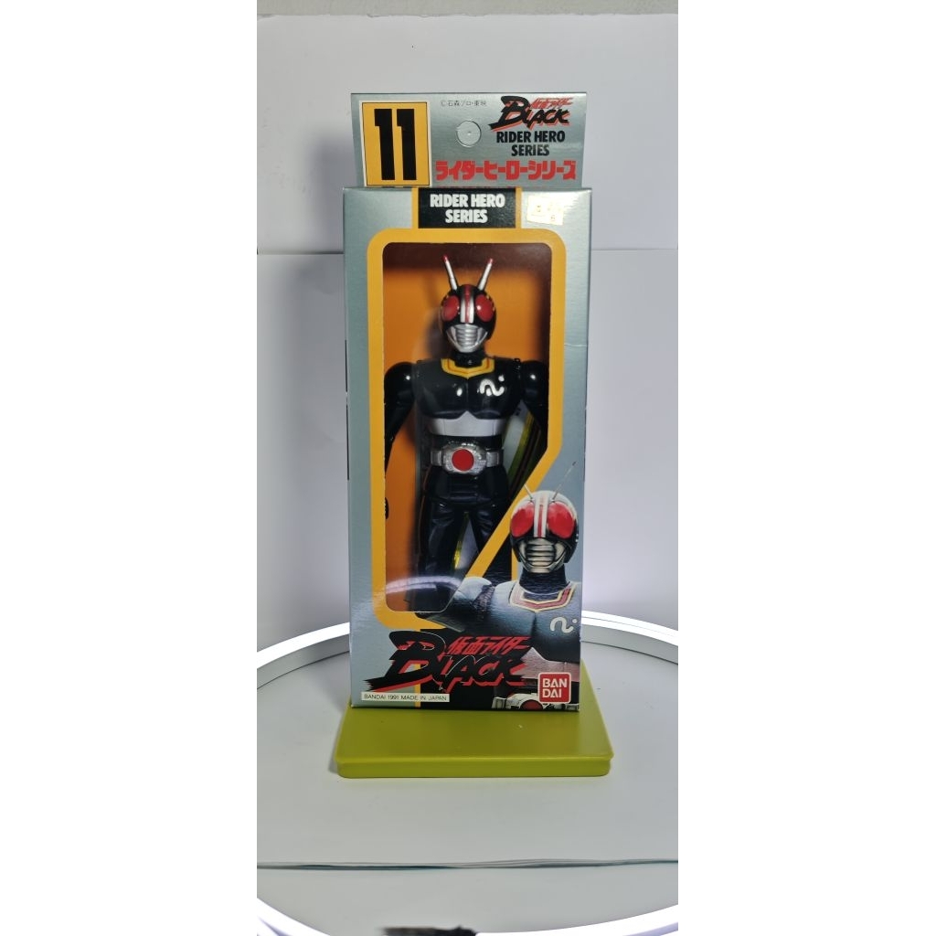 Kamen Black Rider Hero Series (RHS) Black RX Showa soft vinil Sofubi 16-18 cm. Min In Box (MIB)