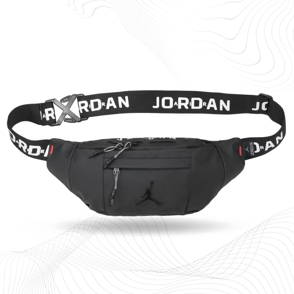 TAS AIR JORDAN TAS SELEMPANG AIR JORDAN WAISTBAG AIR JORDAN TAS PINGGANG JORDAN WATERPROOF LOGO BESI