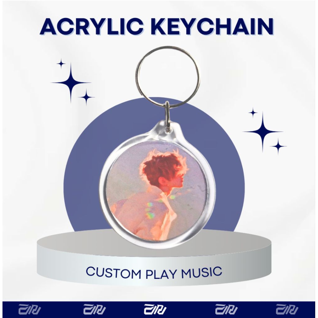 DILLEORA - Gantungan kunci custom foto - Bulat