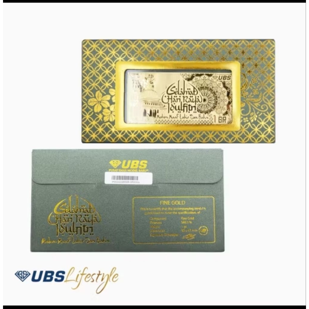 UBS Angpao Idul Fitri Edition 1 Gram