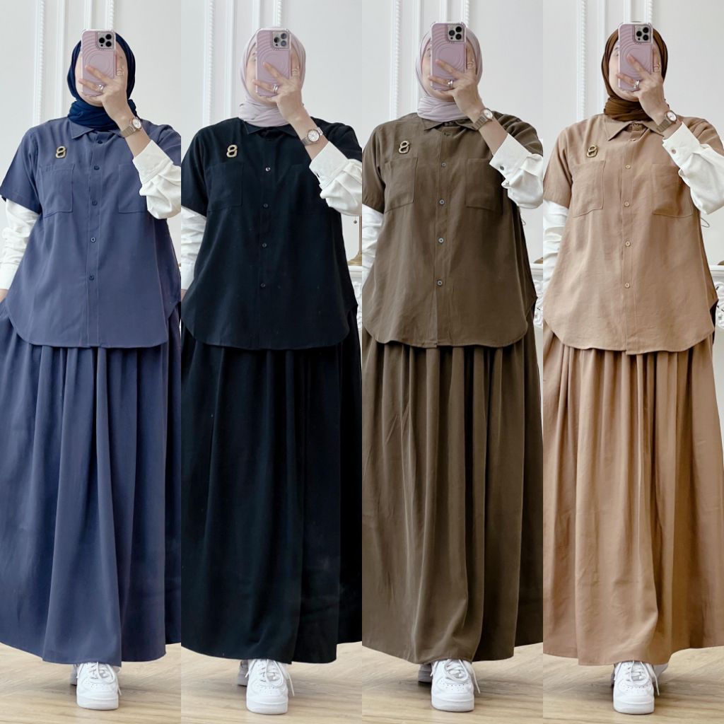 Setelan rok terbaru Alara set by gagil