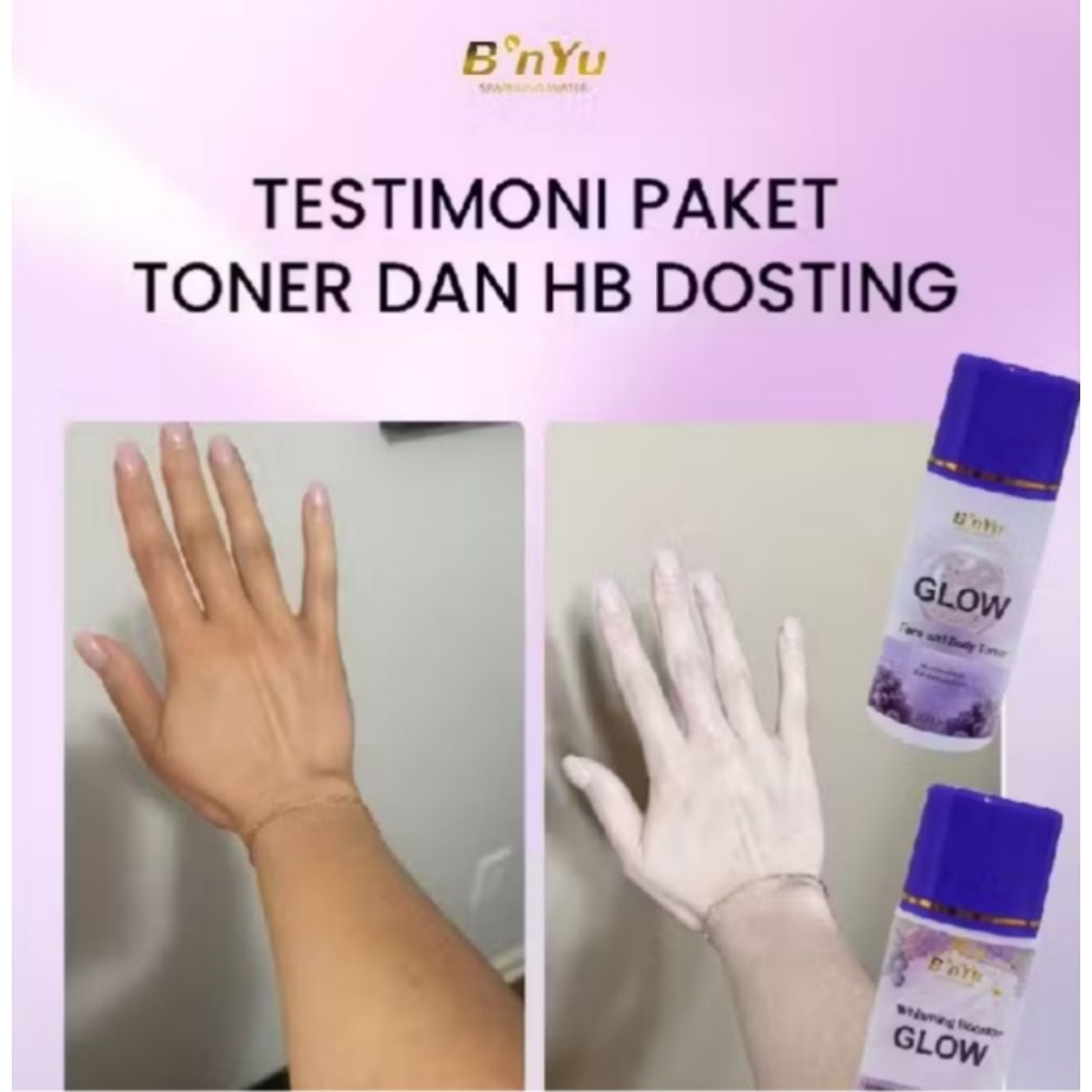 Hb Dosting Dan Toner whitening Booster Aroma Anggur BPOM mencerahkan kulit
