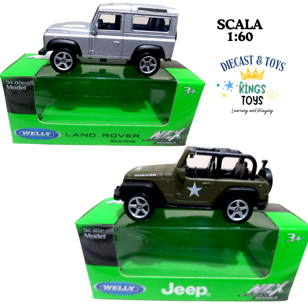 Welly Land Rover Defender Jeep Army 1:60