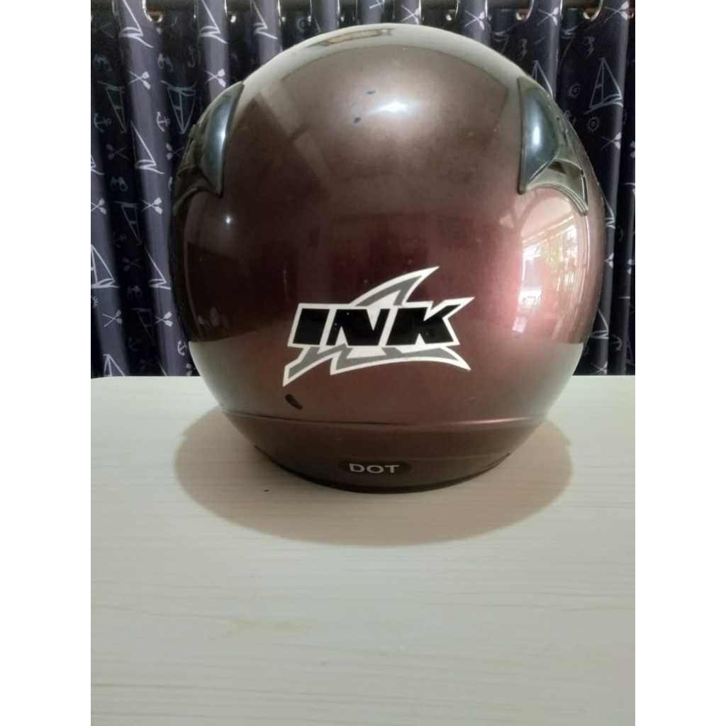 HELM INK CX22 SOLID UNGU/PURPLE ORIGINAL REKONDISI VARIAN 1