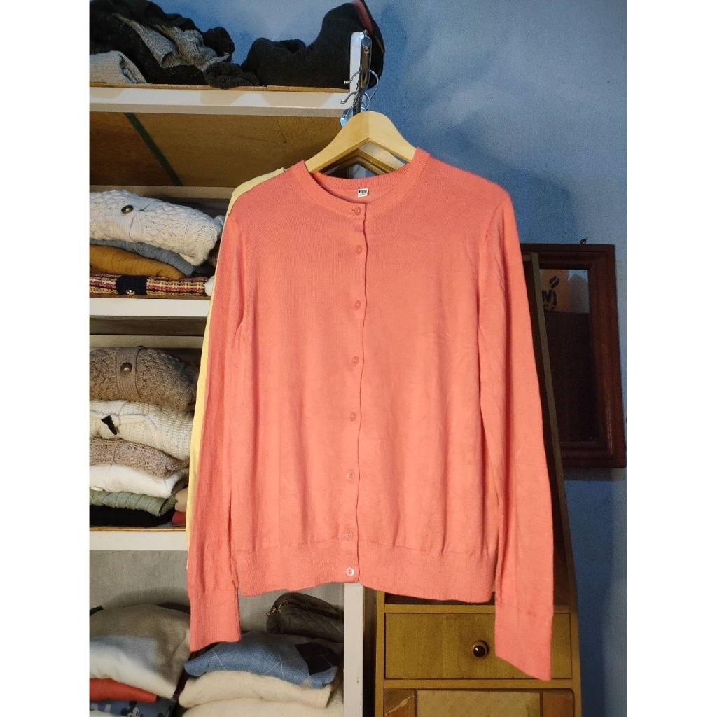 Cardigan UNIQLO L Pink Guava