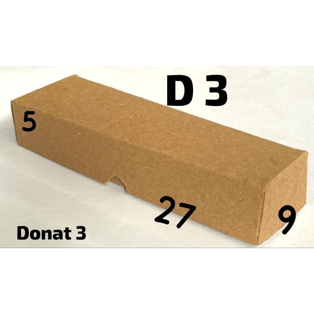 Donat 3 Laminasi isi 50 lmb dos Kraft polos