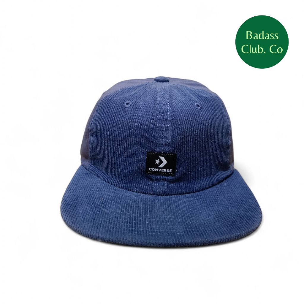 CONVERSE 6PANEL CAP | TOPI SNAPBACK NAVY CORDURAY | NEW ORIGINAL | DISCOUNT 50%