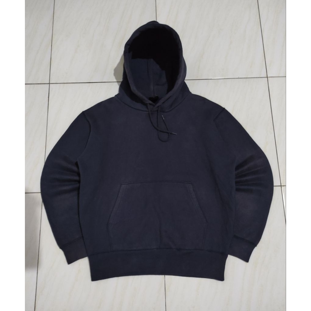 cross stich hoodie faded navy