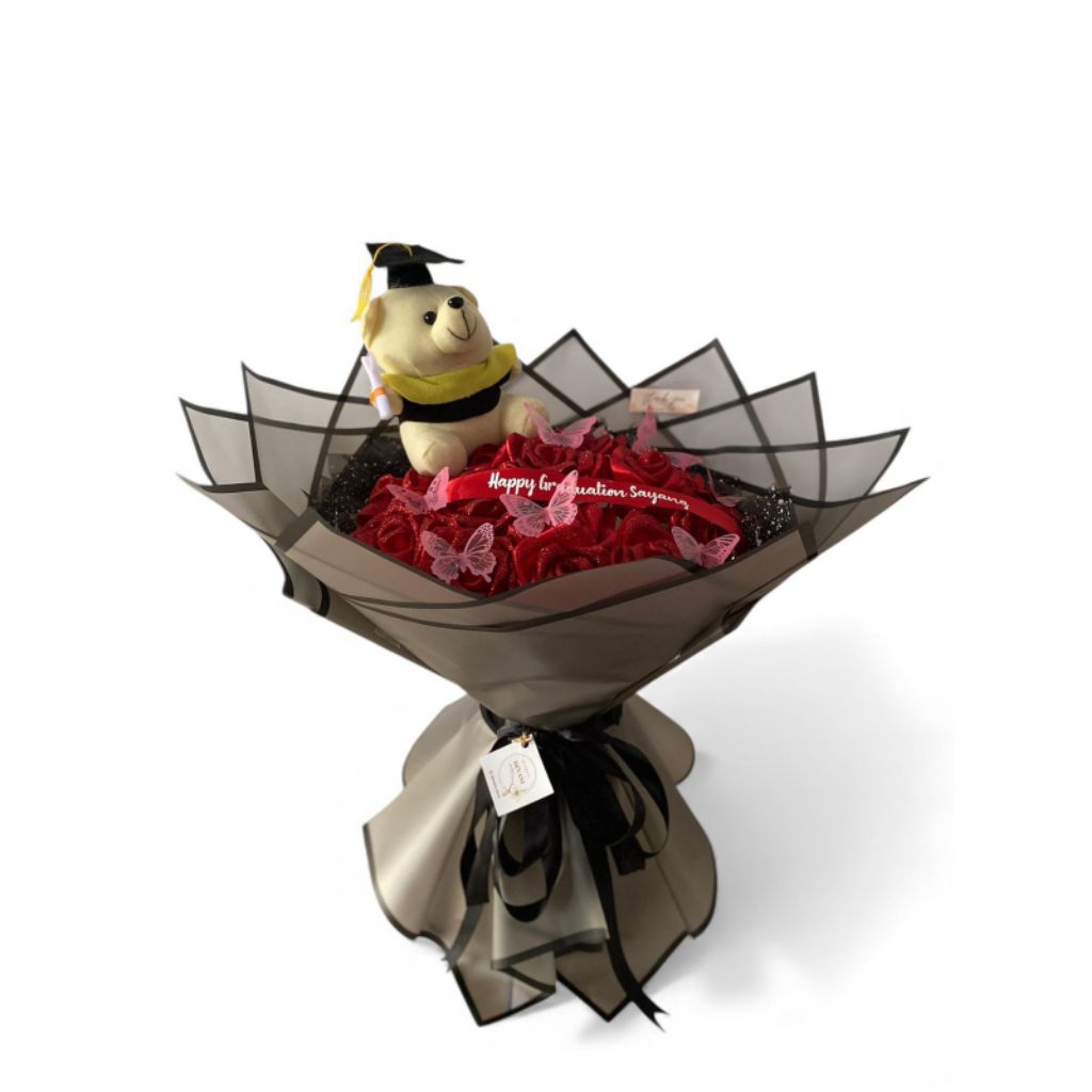 bouqet bunga boneka wisuda bouqet perpisahan