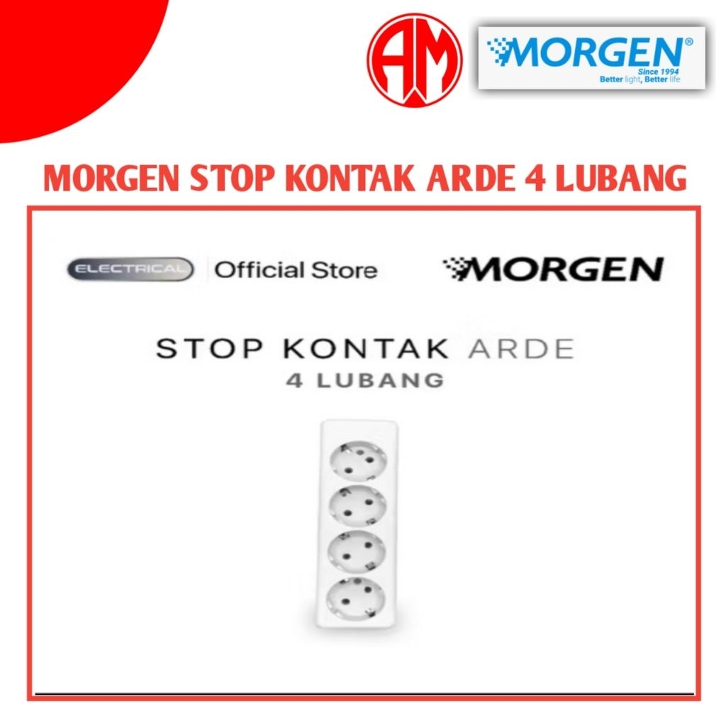 MORGEN STOP KONTAK ARDE 4 LUBANG