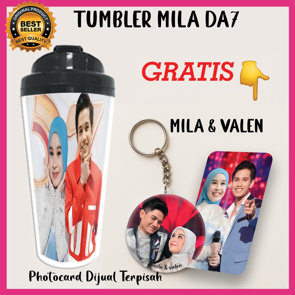 TUMBLER Idola Favorit edisi DANGDUT ACADEMY 7 + FREE GANTUNGAN KUNCI Spesial