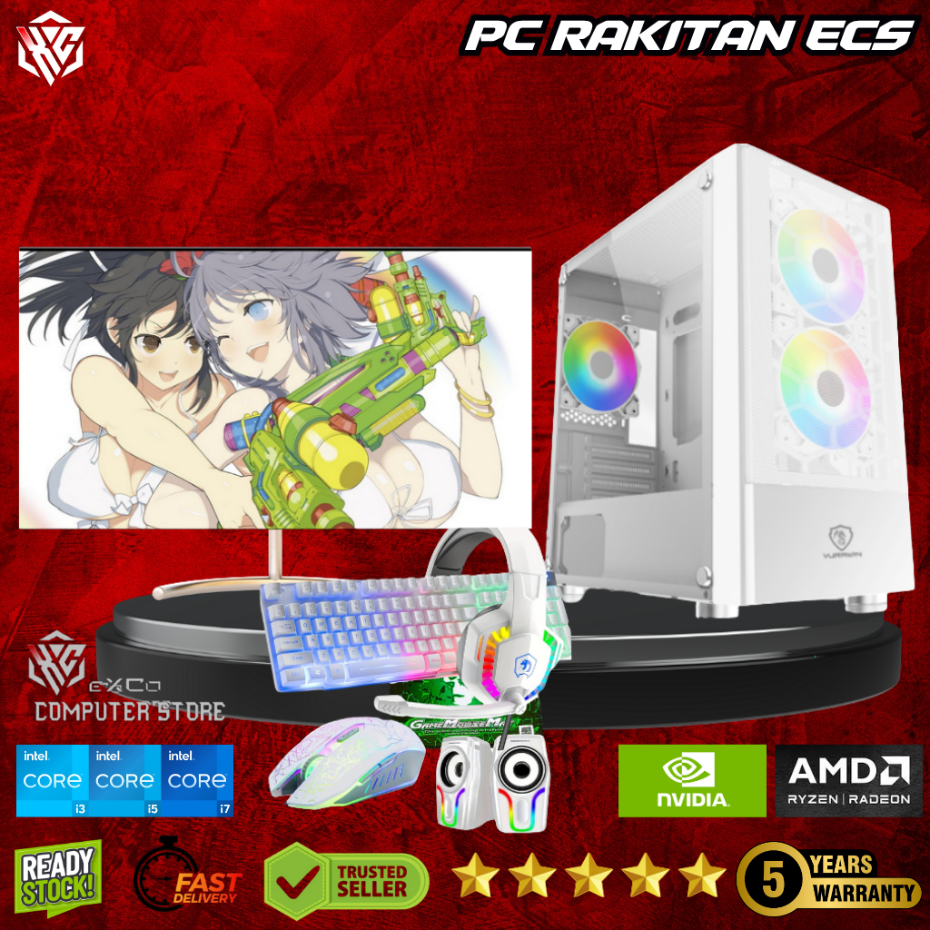 Komputer 1 Set Gaming Editing Dll - PC Rakitan ECS
