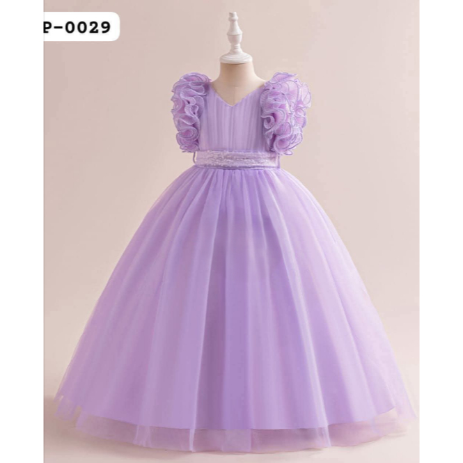 NTP-2025-Gaun  natal anak dress natal anak baju natal anak gaun kembang anak gaun mewah gaun payet d