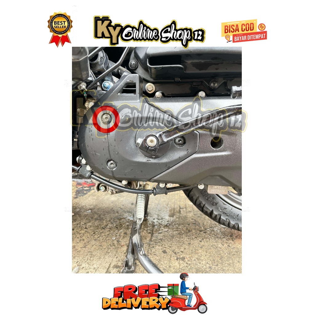 AUT AIRDUCK COVER CVT ( 1 BAUT ) MODEL 2 KUNCI GENIO BEAT DELUXE SCOOPY STREET NEW PRESTIGE TAHUN 20