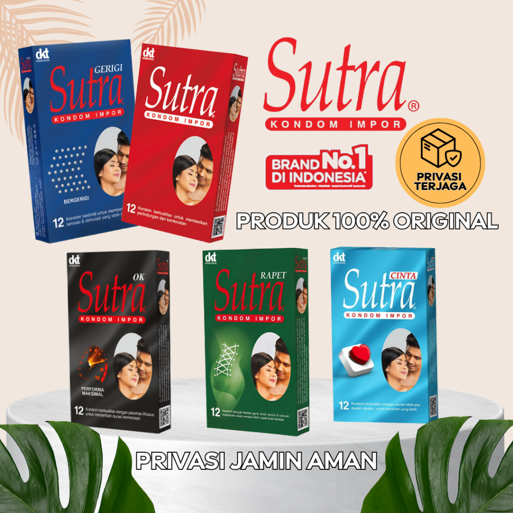 PRIVASI 100% AMAN Kondom SUTRA Impor Semua Series Gerigi Polos Super Tipis Tahan Lama