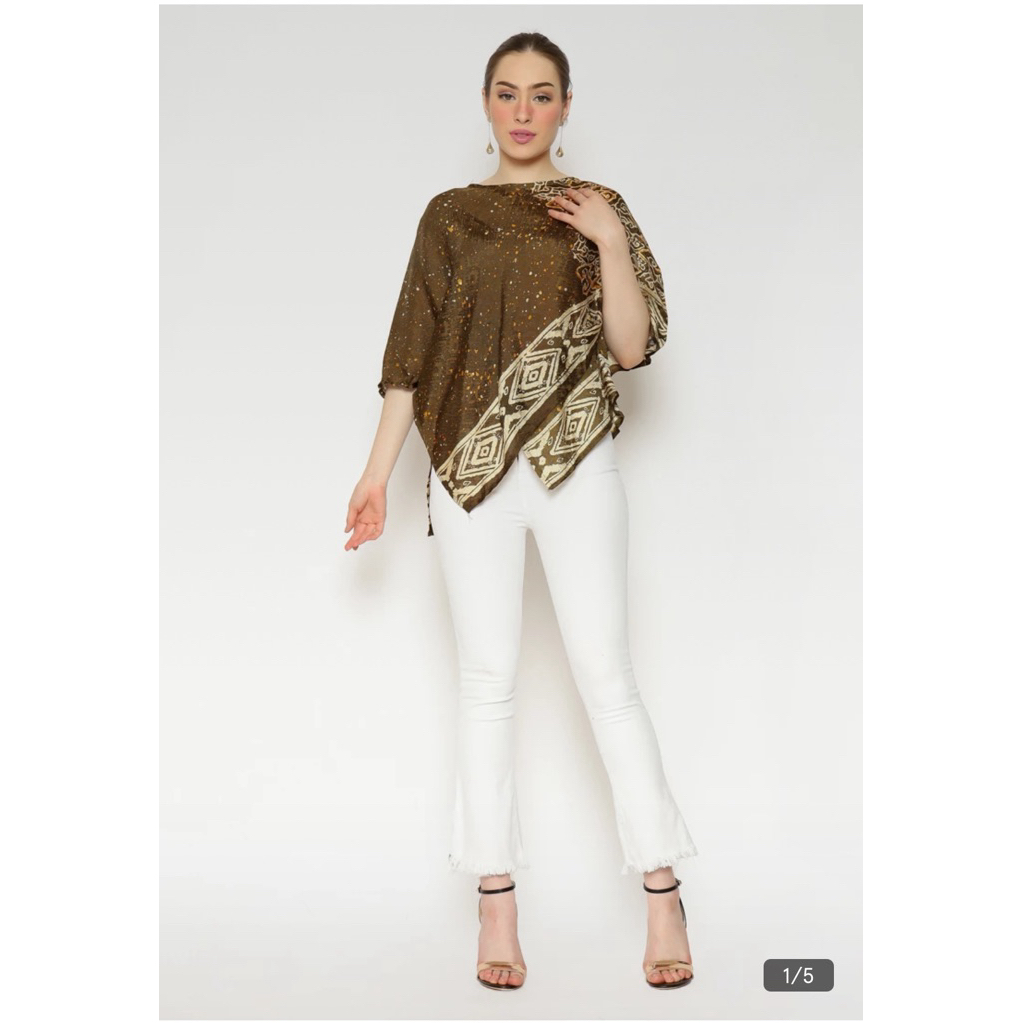 [Preloved] Rinjanie Batik Blouse Zigzag