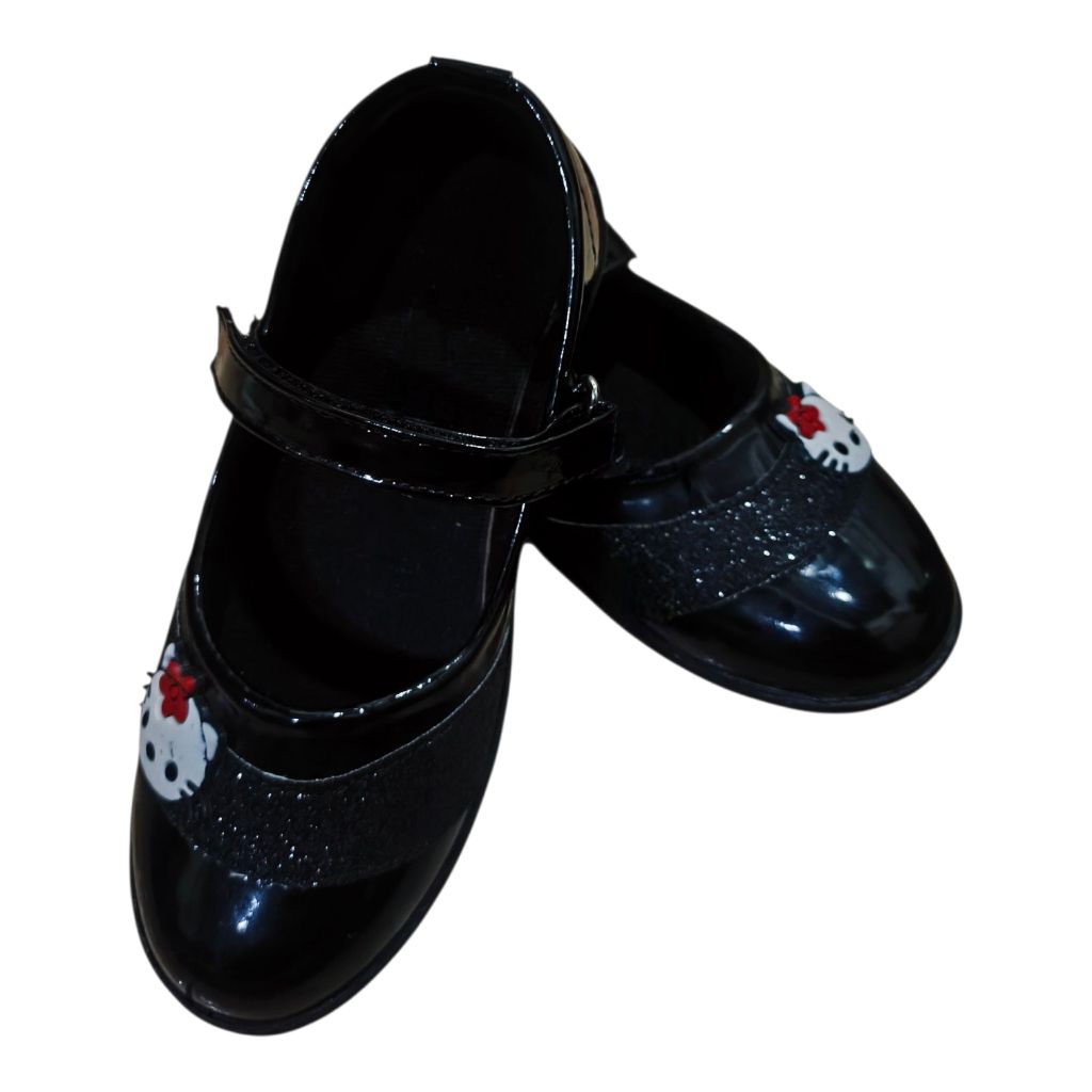 Sepatu pantofel sekolah anak perempuan hitam balet murah berkualitas untuk paud TK SD