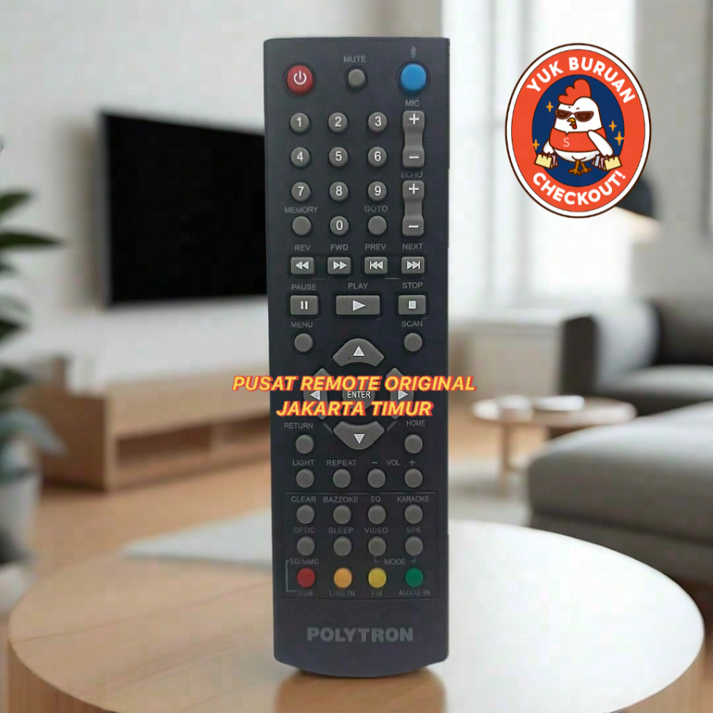 REMOTE REMOT DVD POLYTRON USB ORIGINAL ASLI