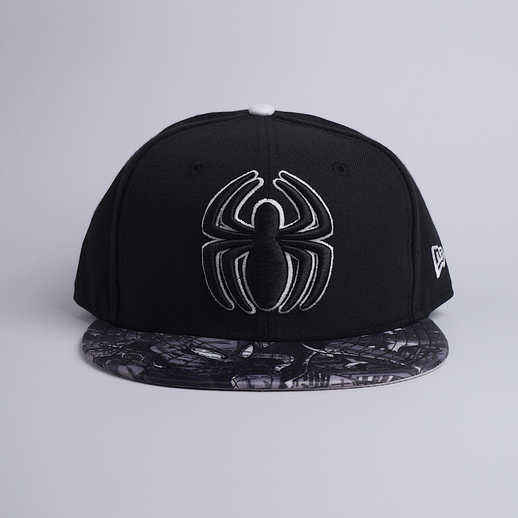 topi new era original spiderman marvel glow in the dark