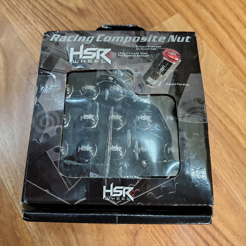 Mur/Baut Roda Racing HSR Hitam Brio Jazz Xpander Avanza Xenia Panjang 52.5mm