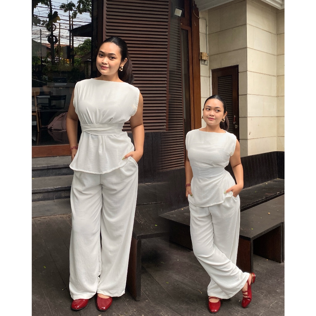 ONE SET EVELYN ATASAN DAN BAWAHAN CELANA PANJANG