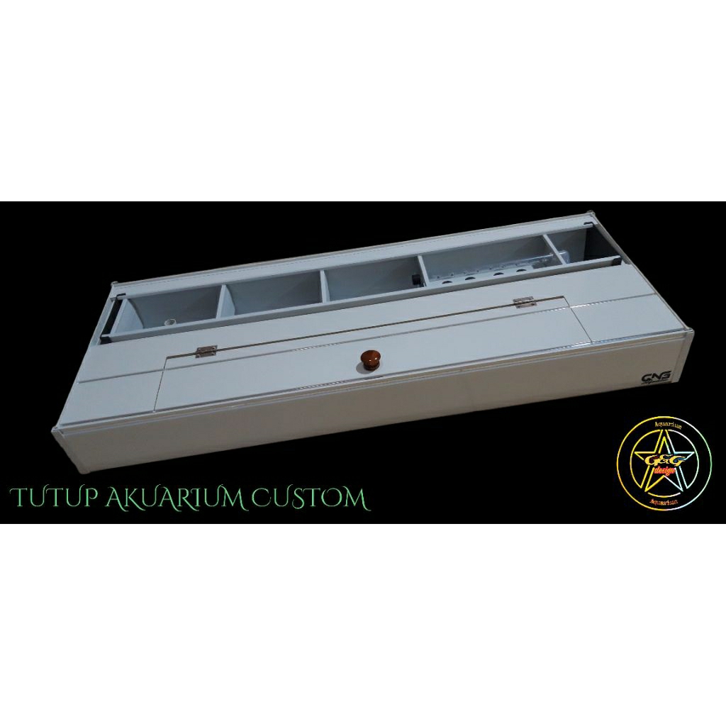 Custom Tutup Aquarium (100x40 +filter )