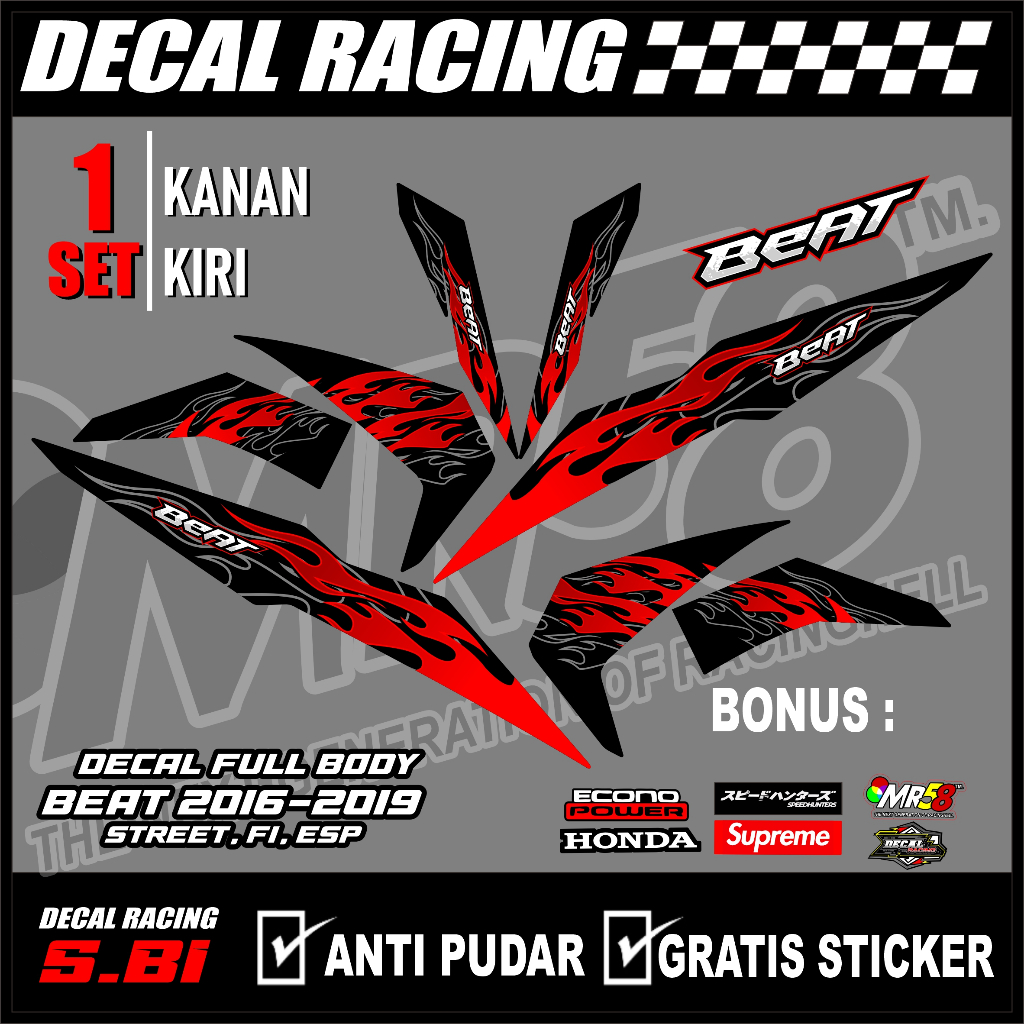 STRIPING BEAT FI,STREET ESP 2016 2017 2018 2019 - STRIPING BEAT FI STRIPING BEAT ESP API VIRAL_S.B1 