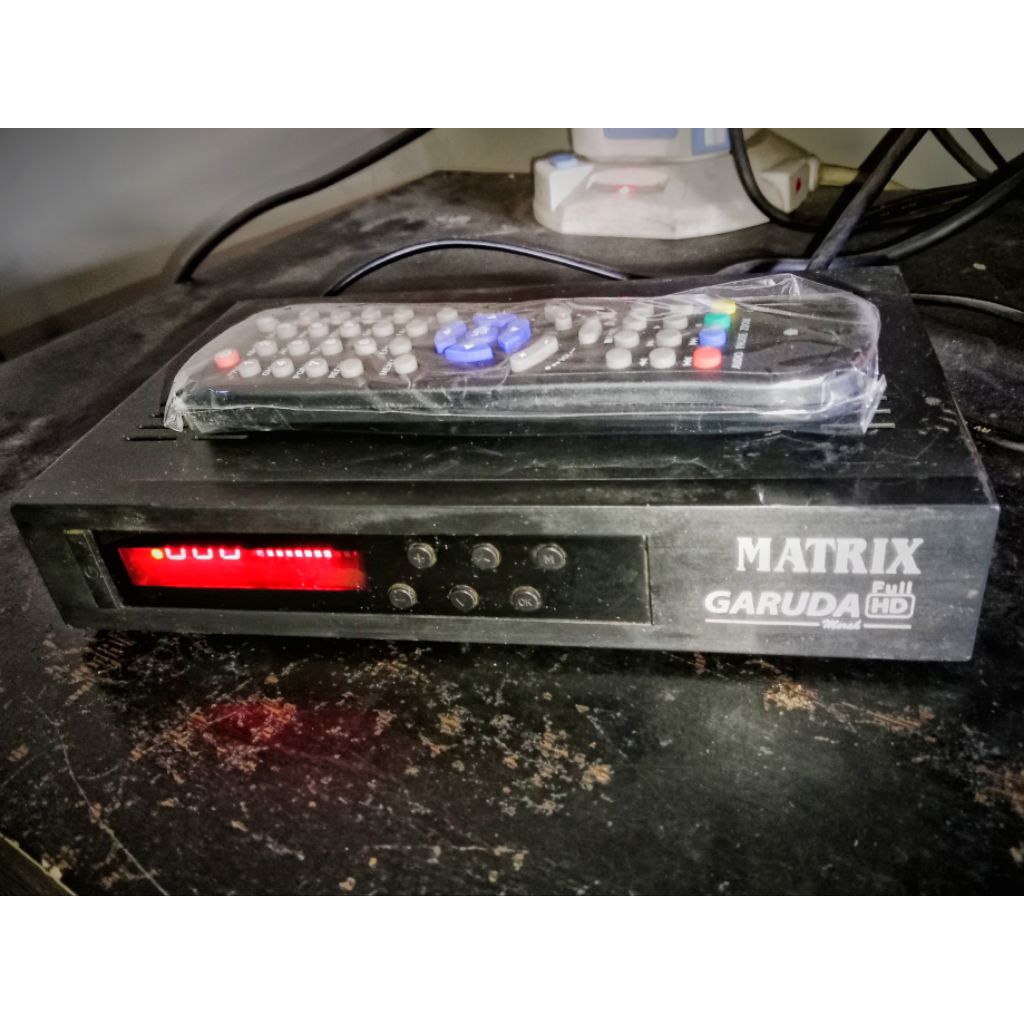 Receiver bekas pakai Parabola RX Matrix Garuda Merah Full HD bisa nonton Dakwah Sunnah dan TV Lokal