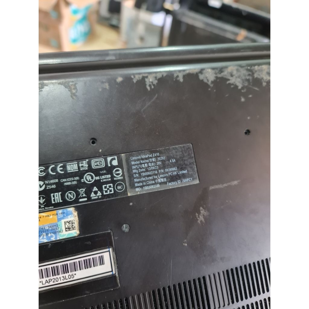 motherboard laptop lenovo ideapad z410