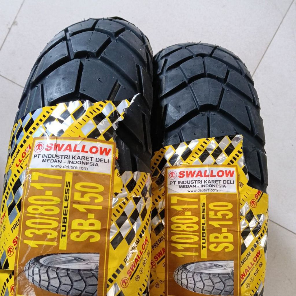 Ban Trail SWALLOW Dual Purpose Ring 17 130/80-17 110/80-17 SB150 SB 150 MOTOCROSS Tubeless Motor Sup