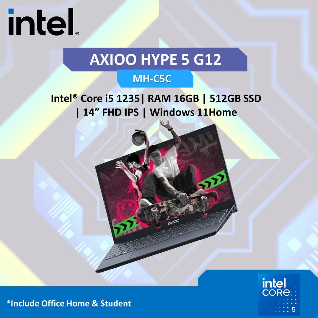 AXIOO HYPE 5 G12 I5 1235 8GB 16GB 256GB SSD 512GB WINDOWS DOS 14.0FHD IPS BLK