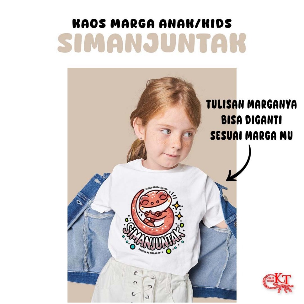 CKT Kaos Anak Marga Batak Simanjuntak CKT Cok Ko Tengok Katun Combed 24s