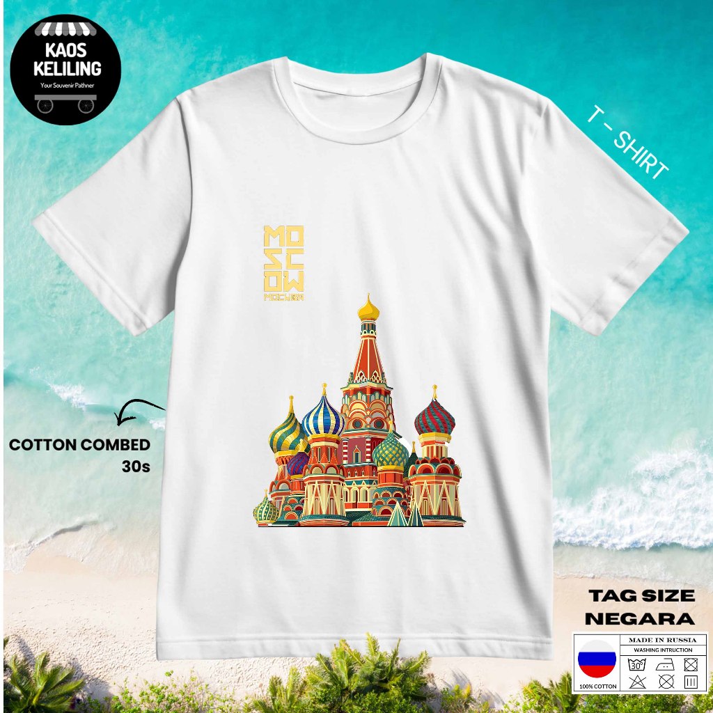 KAOS OLEH OLEH RUSIA 34 PAKAI TAG LABEL RUSIA ASLI BAJU SOUVENIR PREMIUM GIFT