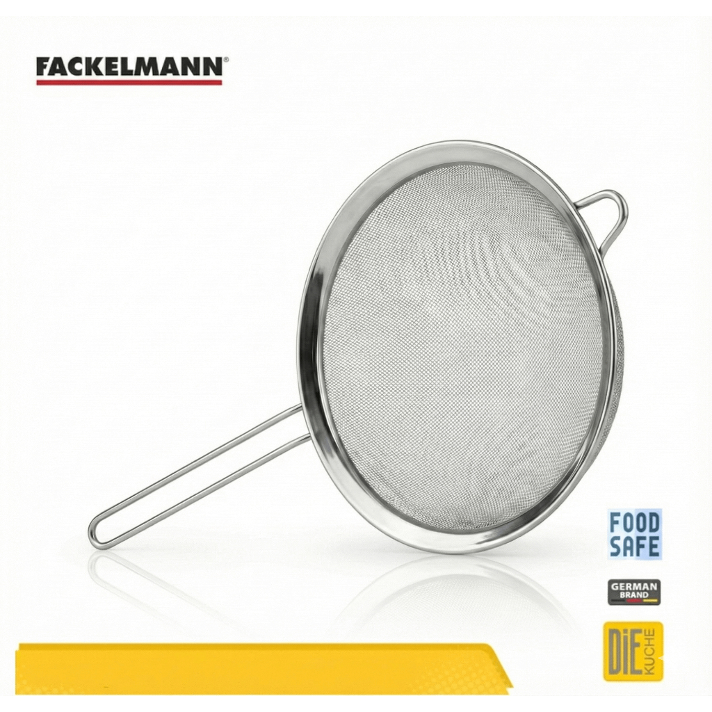 Fackelmann Saringan Kawat 20cm Stainless Steel Food Grade / Sieve Diameter 20cm Untuk Ayakan Tepung 