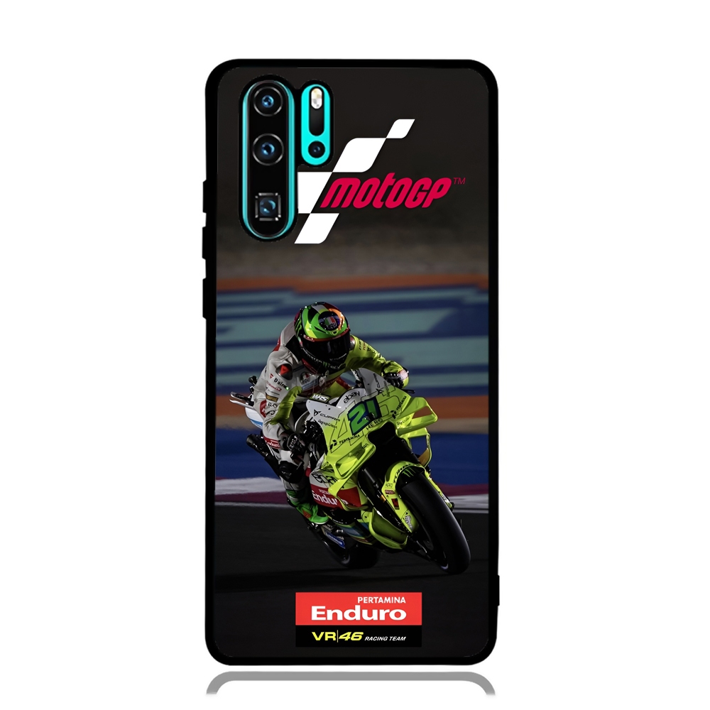 Case Phone Huawei P70 P60 P50 P40 P30 P20 PRO TPU Rubber Custom Softcase Franco Morbidelli VR46 Raci