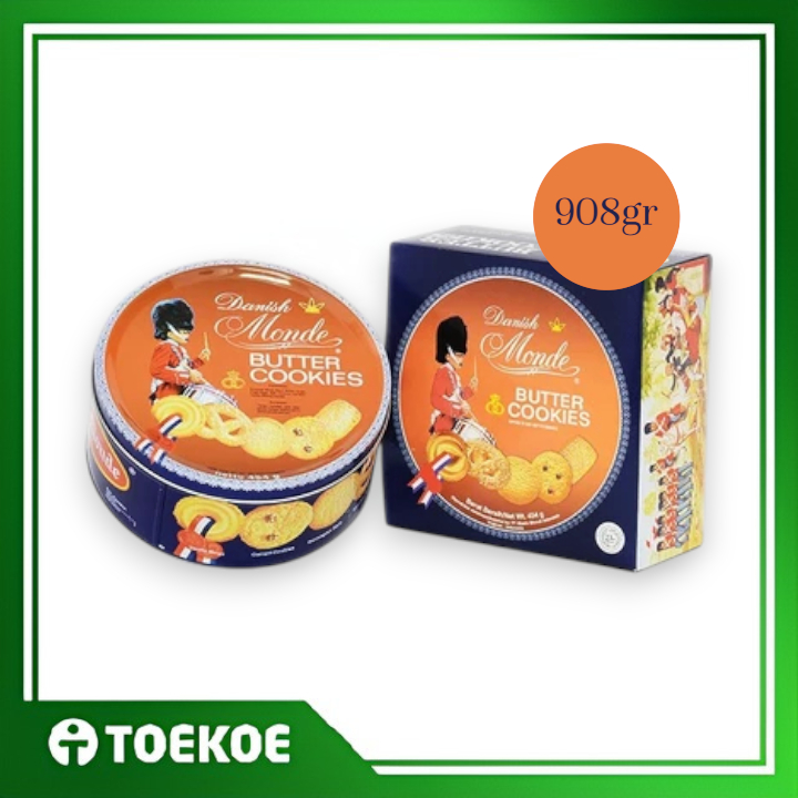 TOEKOE Monde Butter Cookies Biskuit Kaleng 908gr / Kemasan Besar