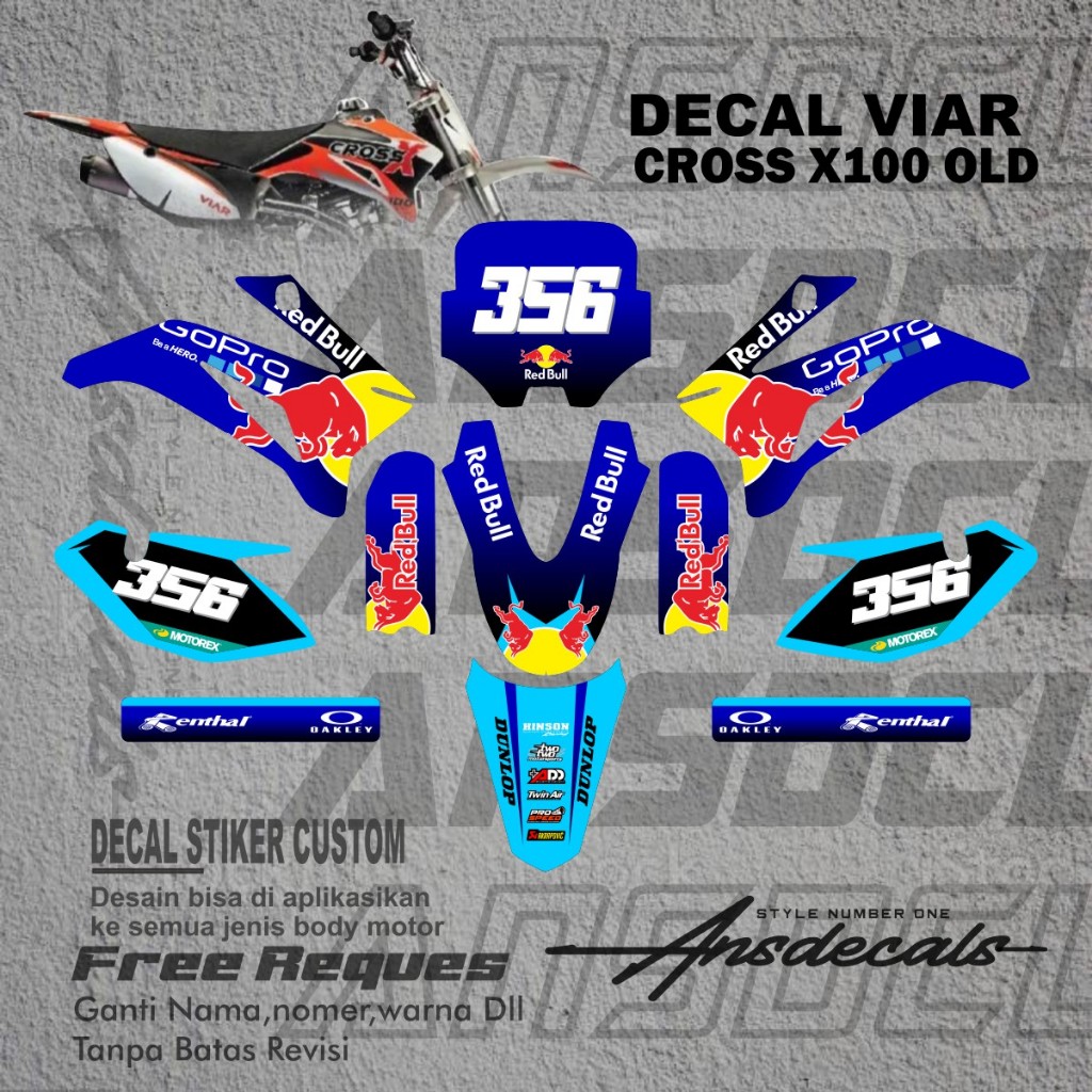 Stiker Viar Cross X 100 Stiker Mini Trail Viar Cross X 100 New Stiker Mini Trail
