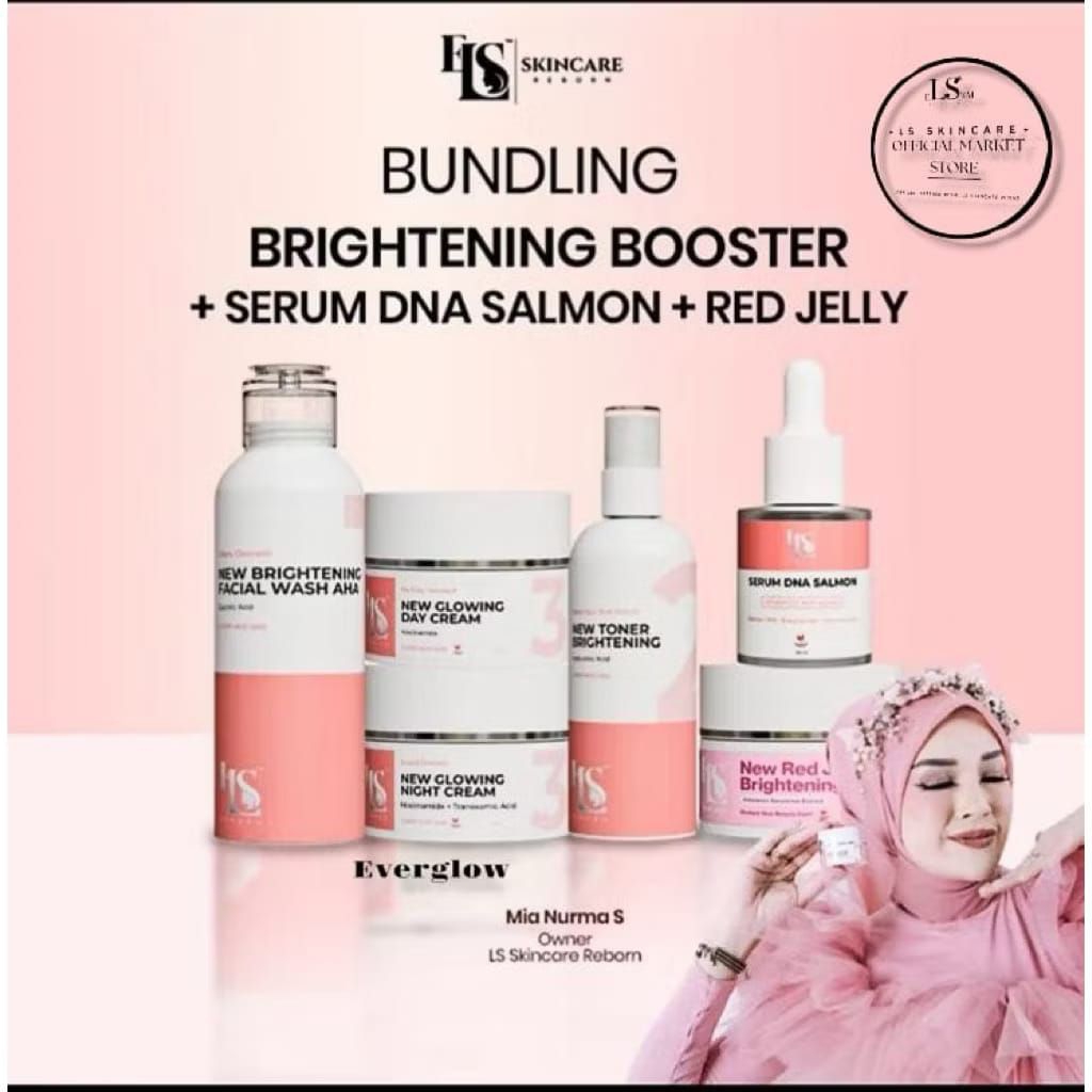 LS SKINCARE PAKET SKINCARE BPOM NEW GLOWING BOOSTER PERAWATAN KECANTIKAN