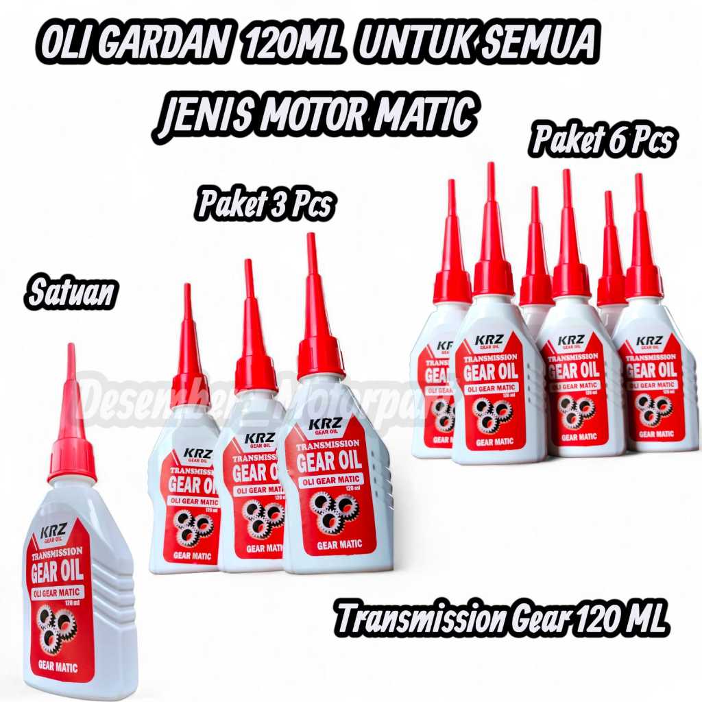 Oli Gardan Oli Gear Oli Gardan Matic Metik KRZ 120 ML Transmission Gear Untuk Semua Motor Matic